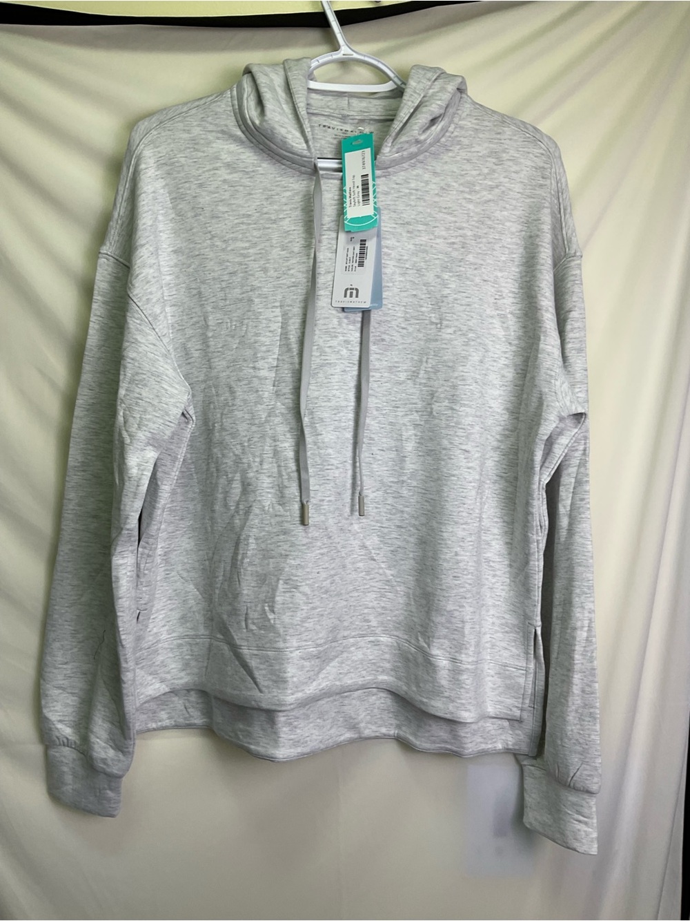 Travis Mathew Skyloft Soft Hood Top- Light Gray